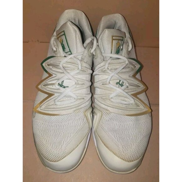 Nike Air Zoom Vapor Kyrie X Kyrgios White Gold Clover Green Men\'s Size 7.5 EUC main image 5